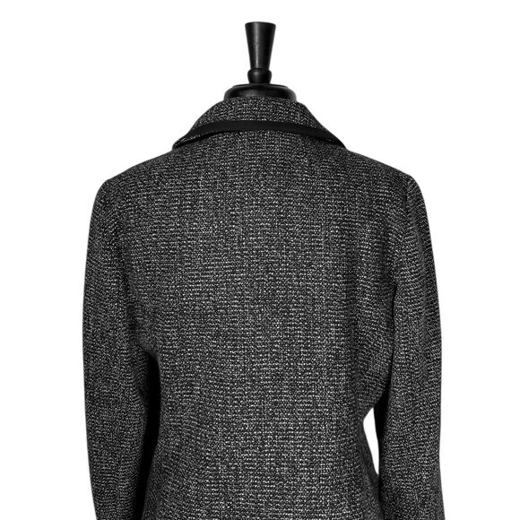 Banana Republic Women's Jacket 14 Gray Wool Blend Double Breasted Work Career - Picture 8 of 11